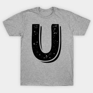 Capital Letter U Name Initial Monogram T-Shirt